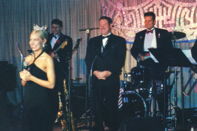 Performing for and with Miss America Katie Harman (Oregon) at the Miss America Pageant for ABC as drummer, - performing Bert Park's tune.