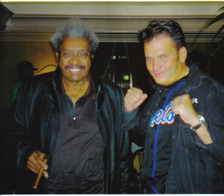 Striking fighting pose with boxing guru and legend Mr. Don King.