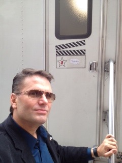 Ready to work on set entering my room in wagon.