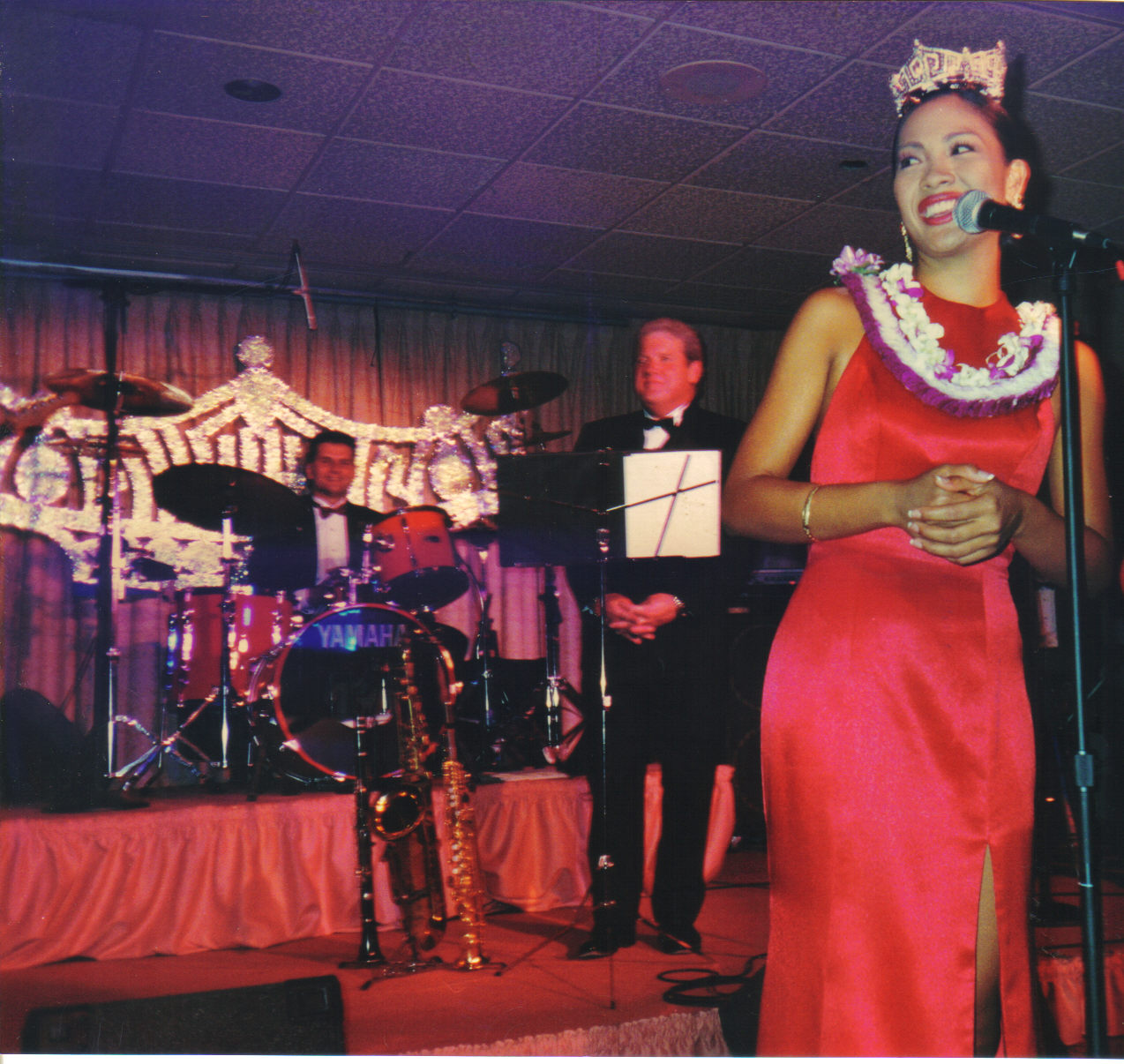 On drums at the Miss America Pageant,- 4 year run for ABC in Atlantic City NJ shows.