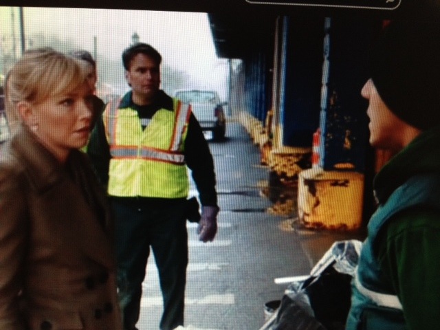 Featured sanitation man & pal of suspect in an action arrest scene on NBC TV Law &Order SVU.
