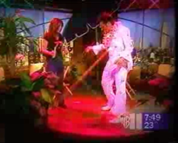 Over 20 morning TV show news appearances as impersonator and leader of tribute Elvis musicals, with anchor Linda Lopez going over dance pizzazz.