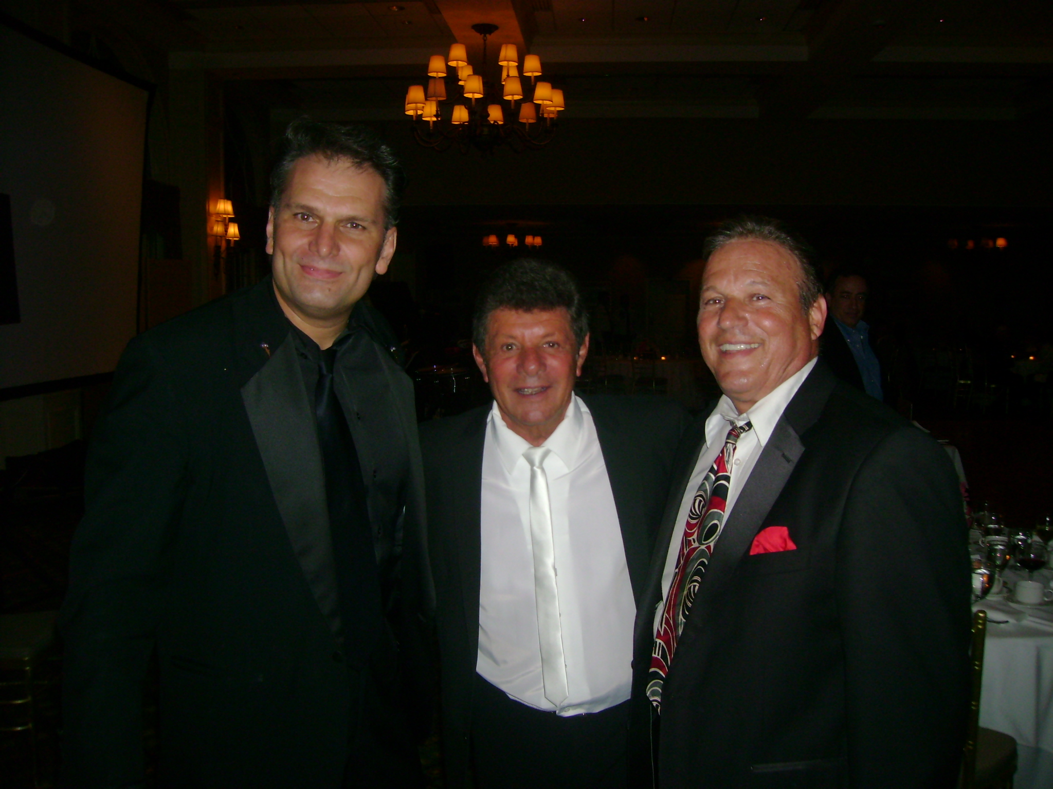 Played in band to back-up the one and only Mr. Frankie Avalon for his show as drummer, - pic after gig with Frankie Avalon and Broadways's Mr. Pat Jude.