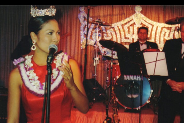 Performing as drummer for Angelica Baraqio,- first Miss Hawaii to win the Miss America Pageant, Atlantic City, NJ.