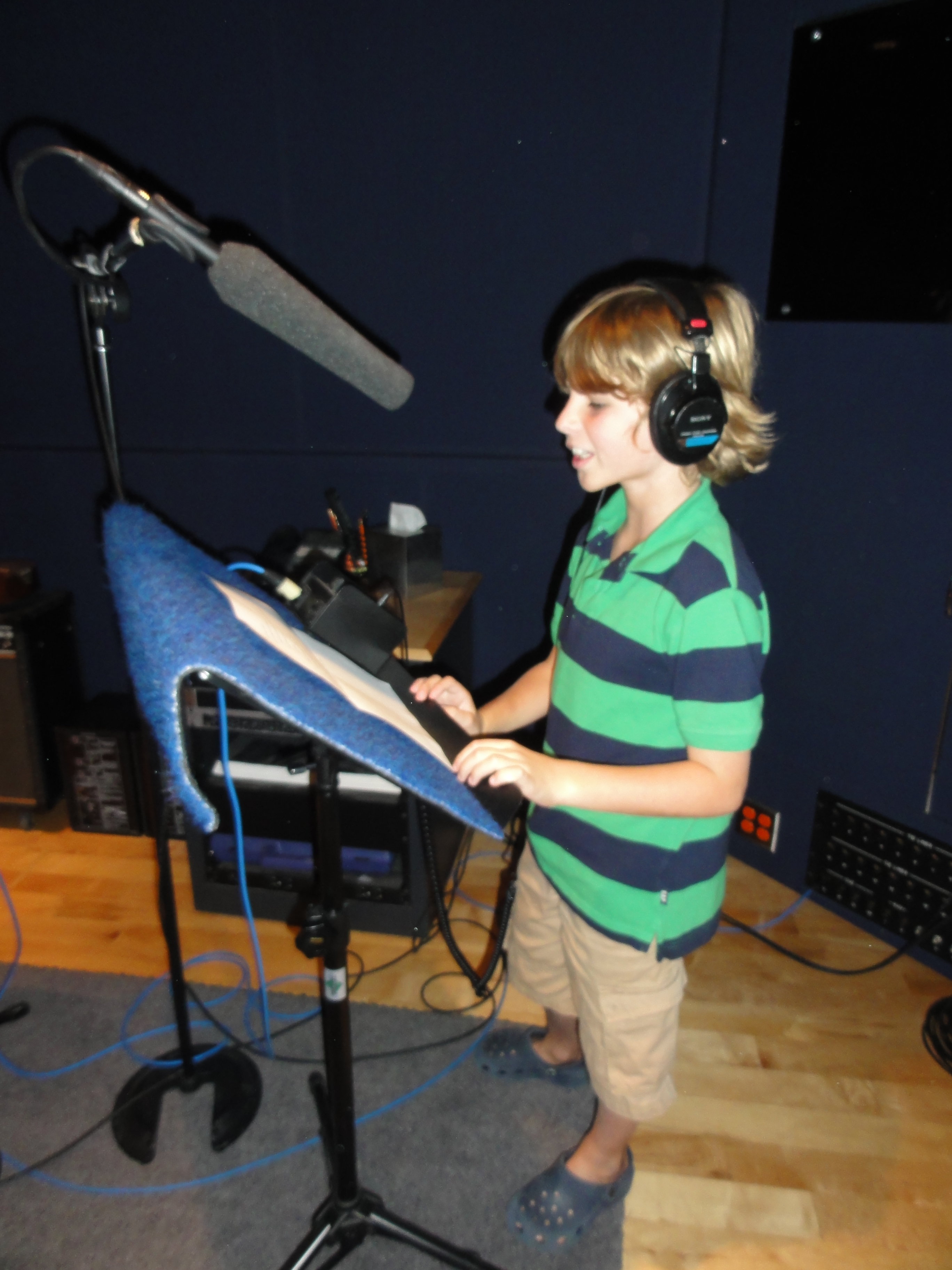 Greyson Moore doing voice over national commercial for BIMBO bread.