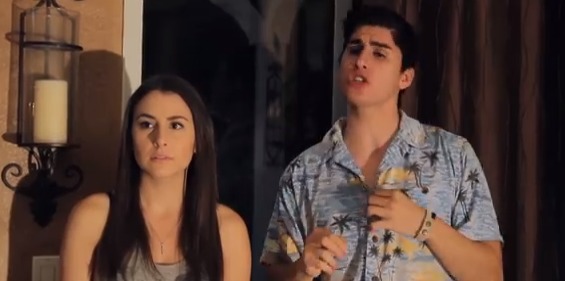 Still of Alexandra Ibrahim and Justus Domenic in Horror Movie Gone Wrong (2014)