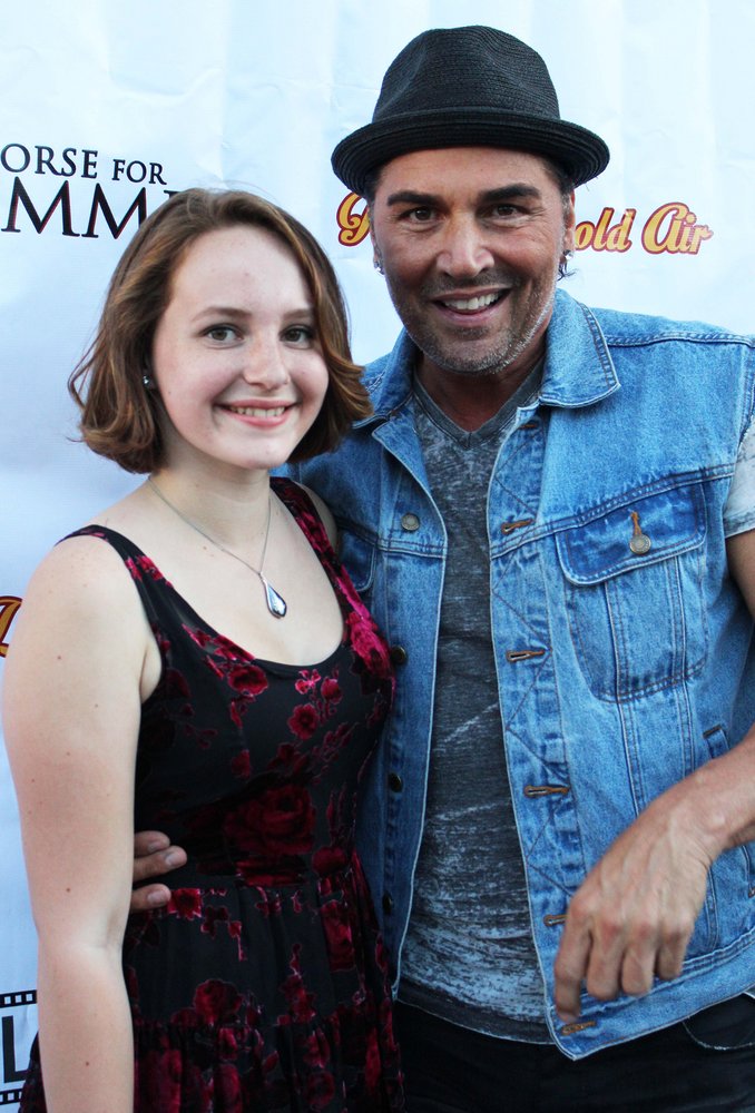 Mandalynn Carlson and Billy Hufsey at the premiere of A Horse For Summer.