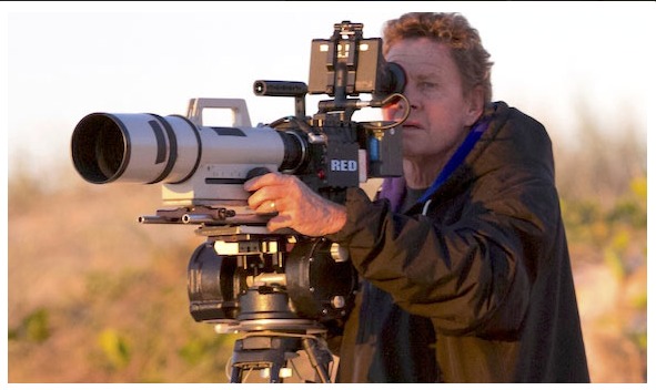 Greg Huglin with his RED Epic on Sunshine coast filming for 'Morning Of The Earth-The Second Coming' 2015