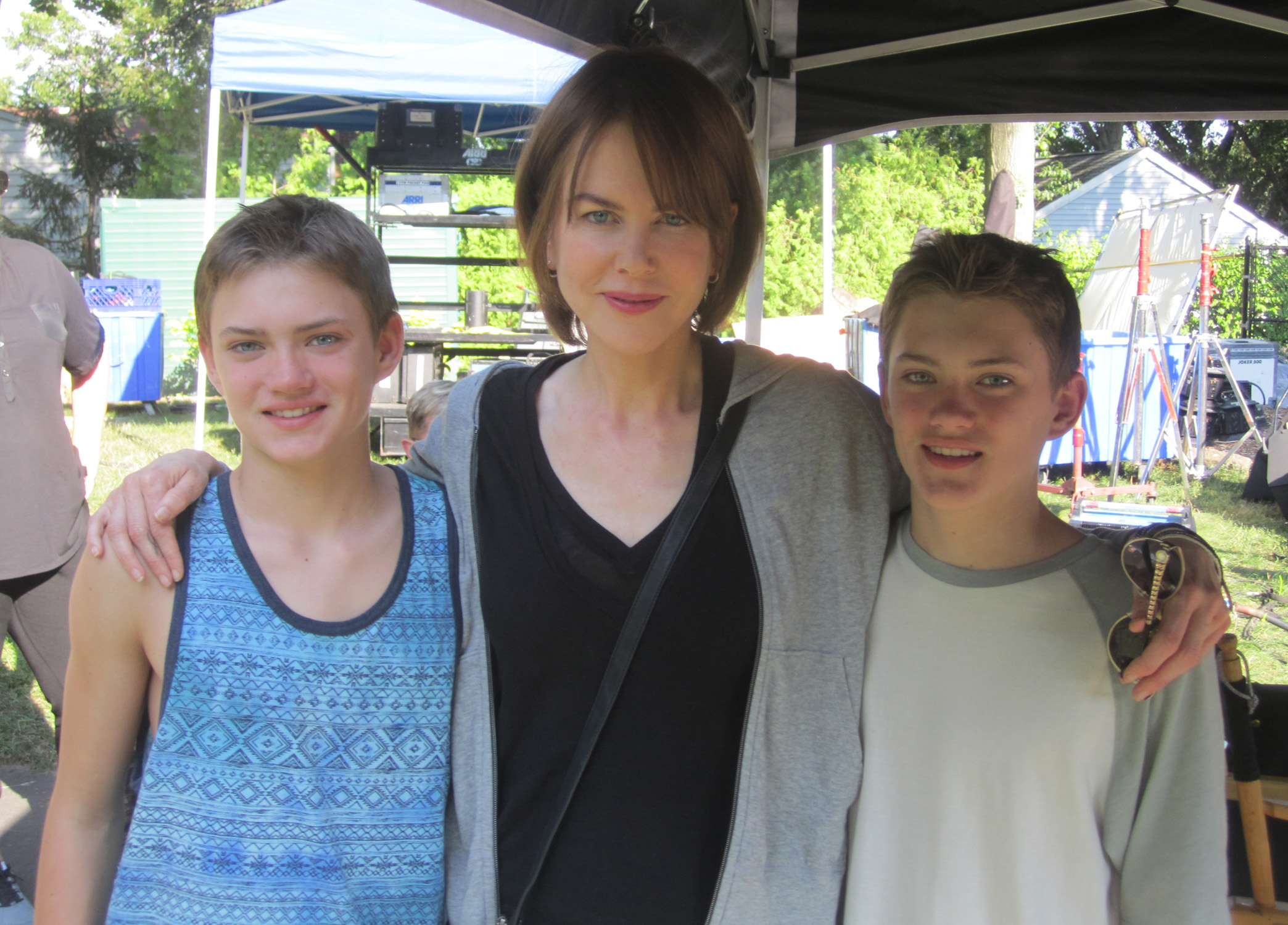 Family Fang cast. Patrick Mitchell, Nicole Kidman, Eddie Mitchell.