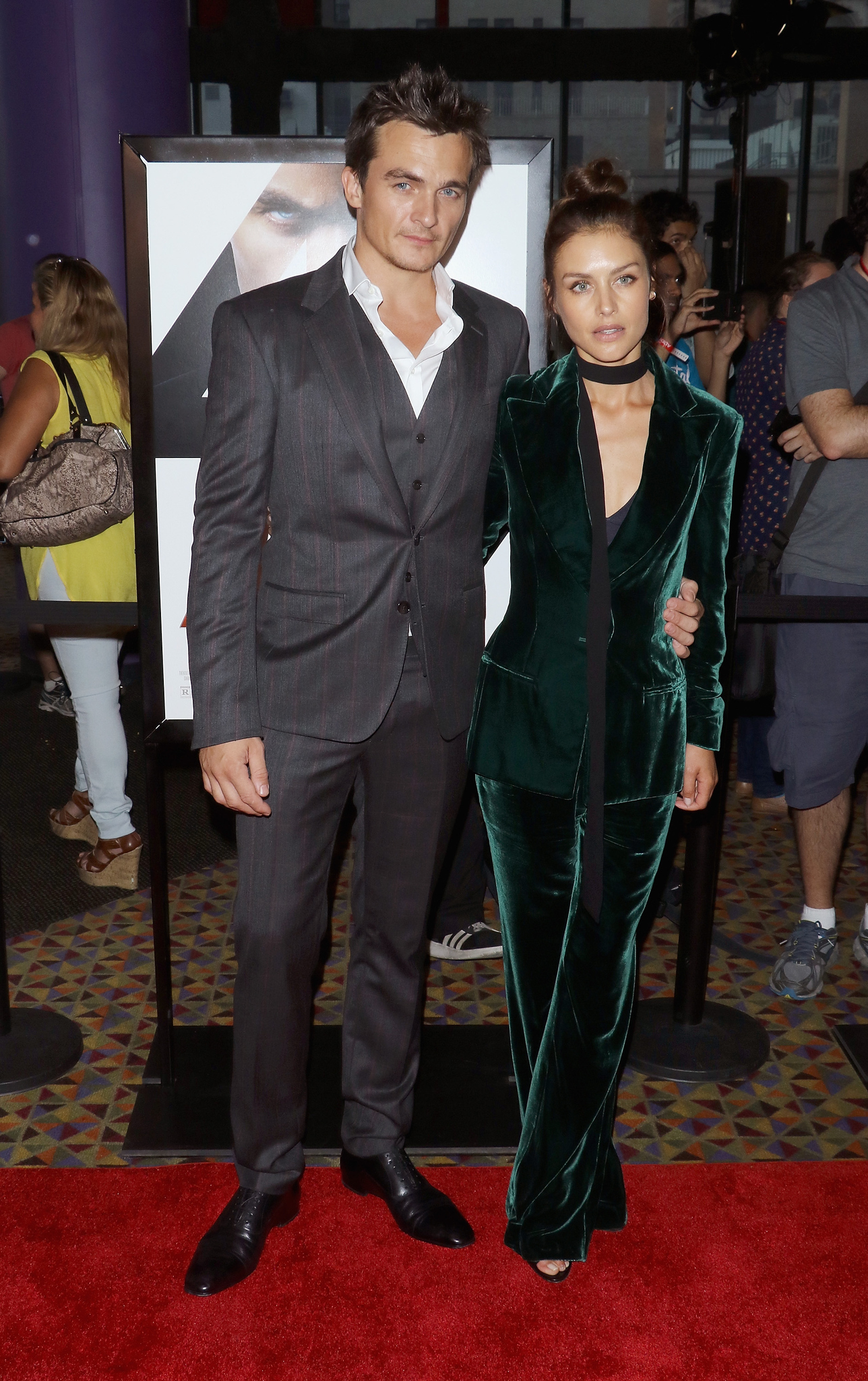 Rupert Friend and Hannah Ware at event of Hitmanas. Agentas 47 (2015)