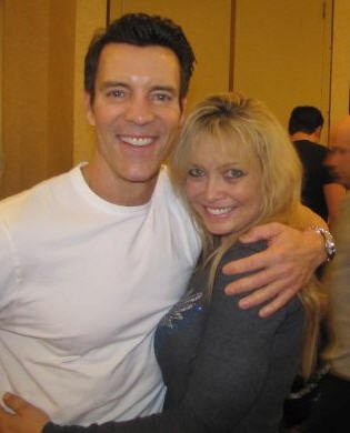 Eileen Prudhont and her P90X friend Tony Horton