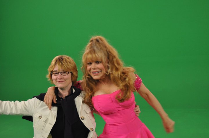 With Charo during the taping of Latino 101