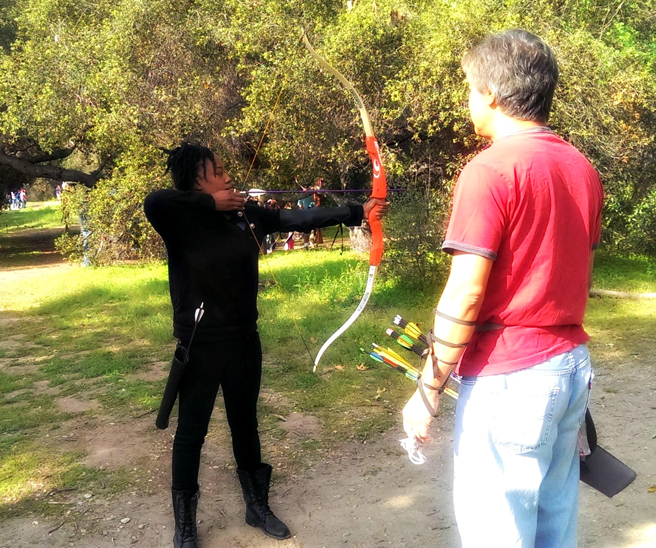 Archery Practice.