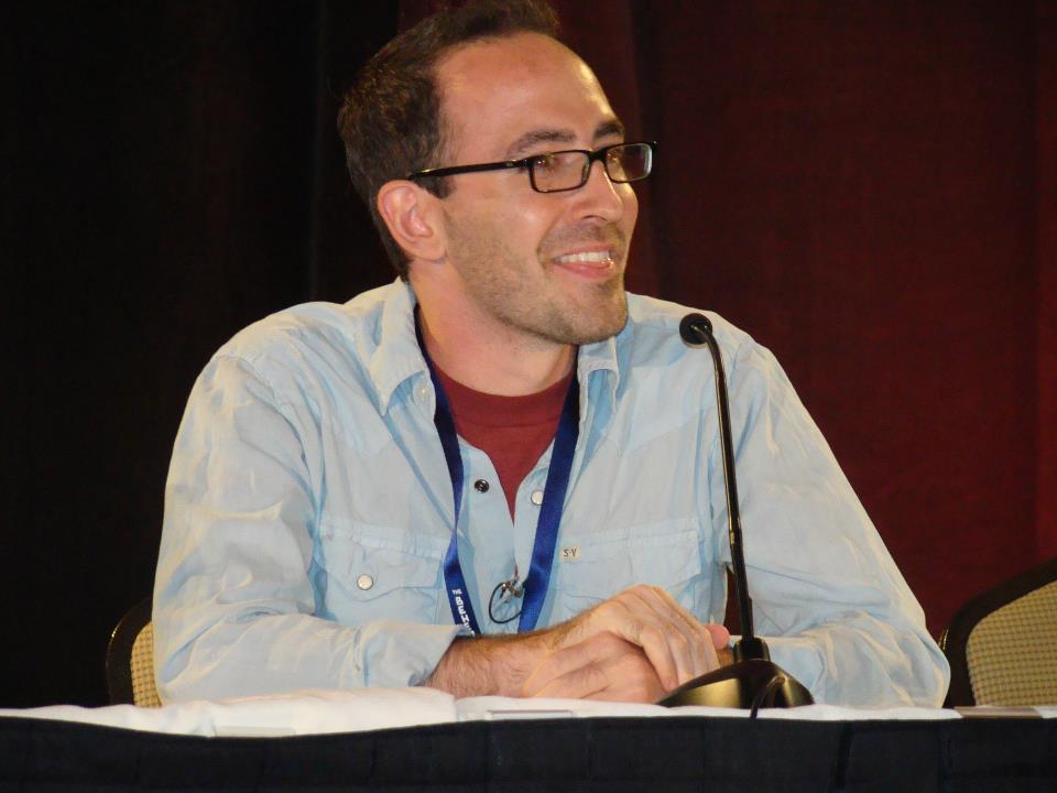 Finn on the panel at the Penny Arcade Expo.