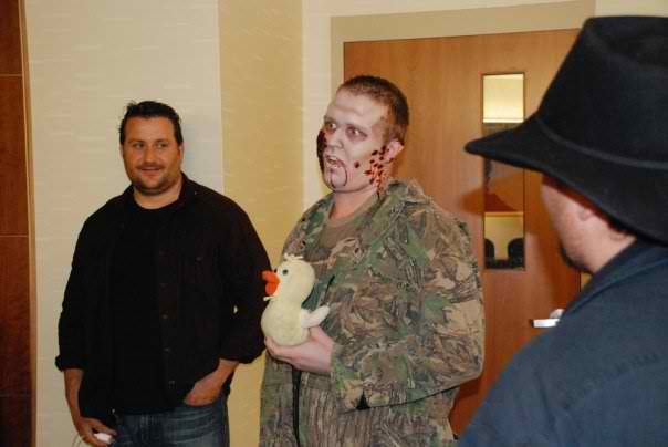 Ben as Zombie #1 on the set of Revelation