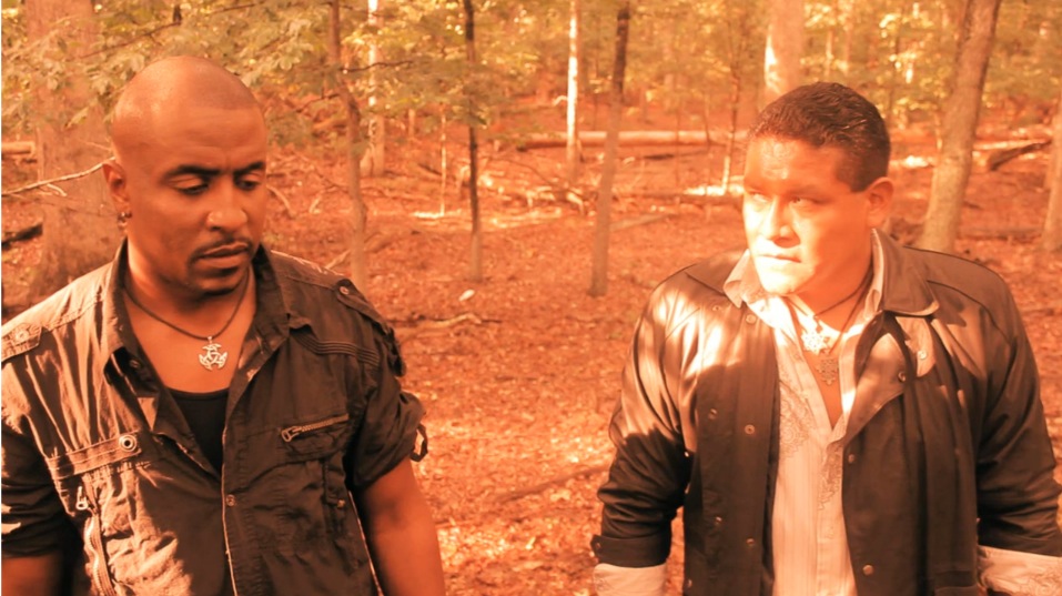 Guy Wellman (right) as Raguel in DAMNED.