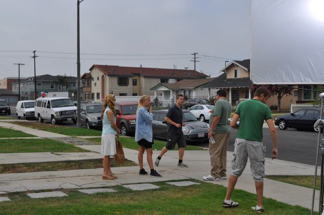 Dawn Michaels on set for Sunflower