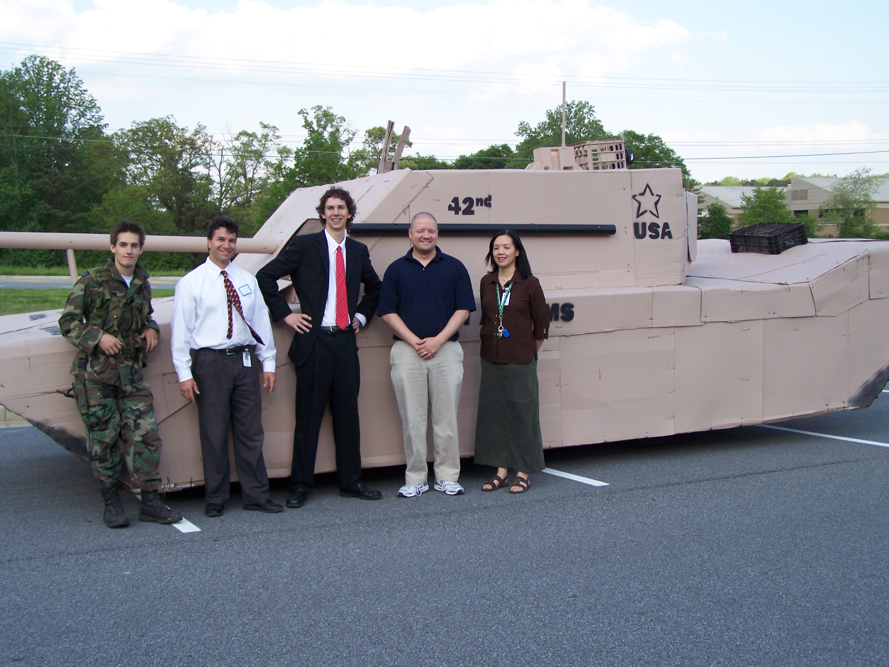 The tank we built for Cardboard Warfare