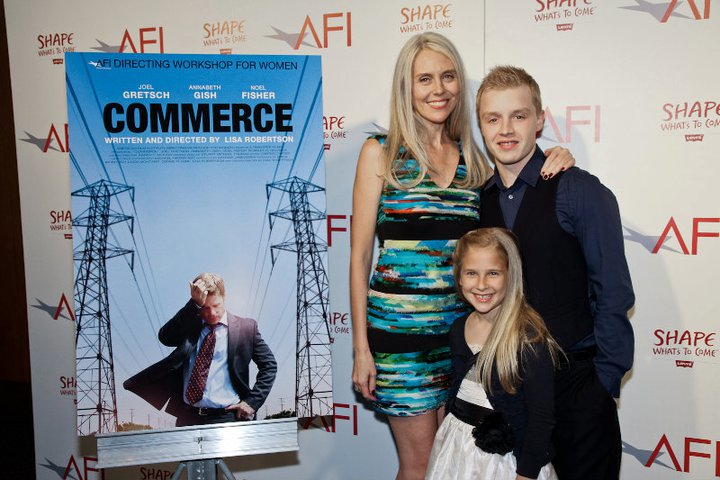 Winner, Adrienne Shelly Foundation Award Grant for COMMERCE, writer/director, Lisa Robertson with cast, Noel Fisher and Scarlet Selznick at the AFI Directing Workshop for Women, Directors Guild of America, 2011.