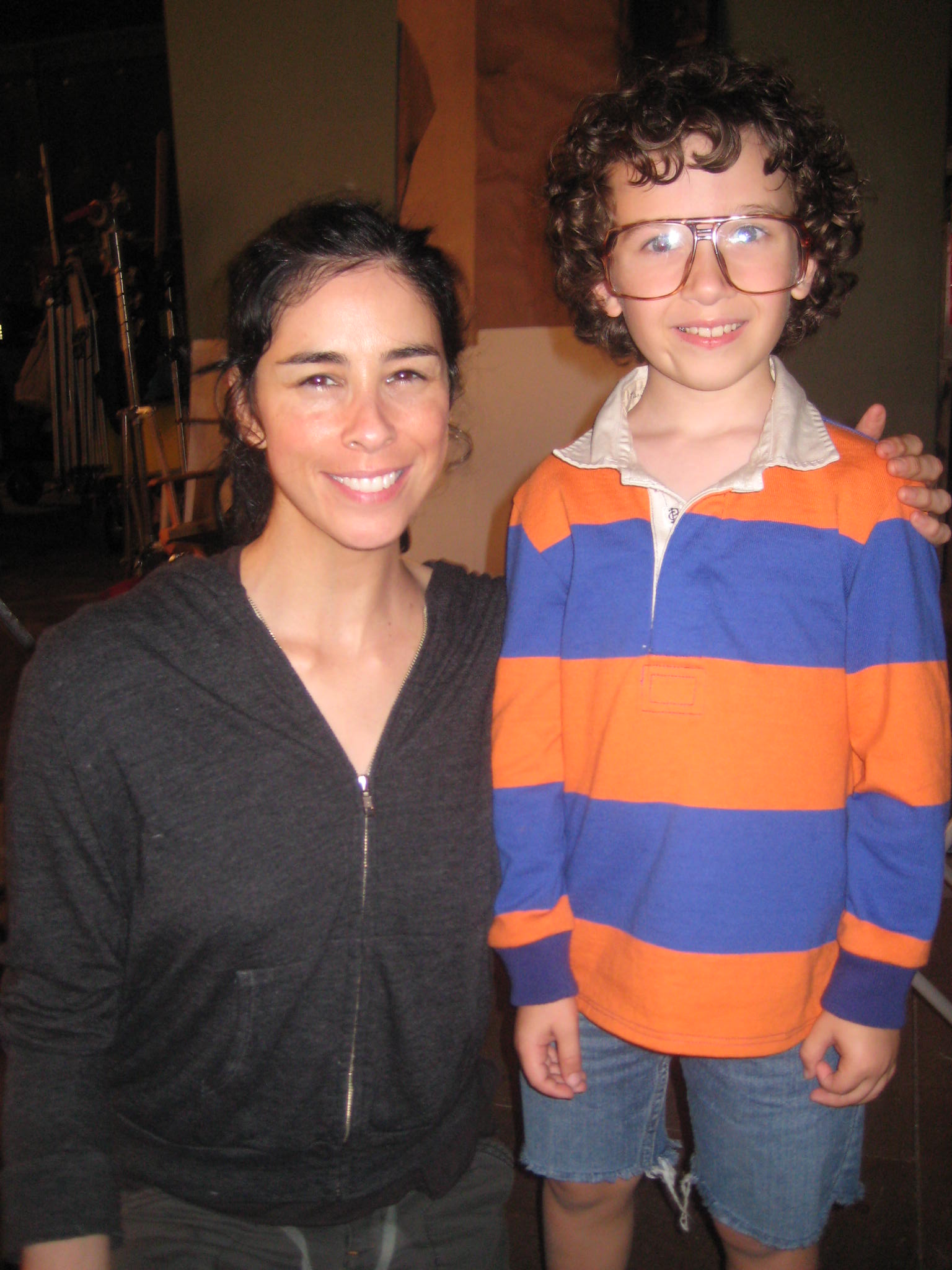 On set with Sarah Silverman!