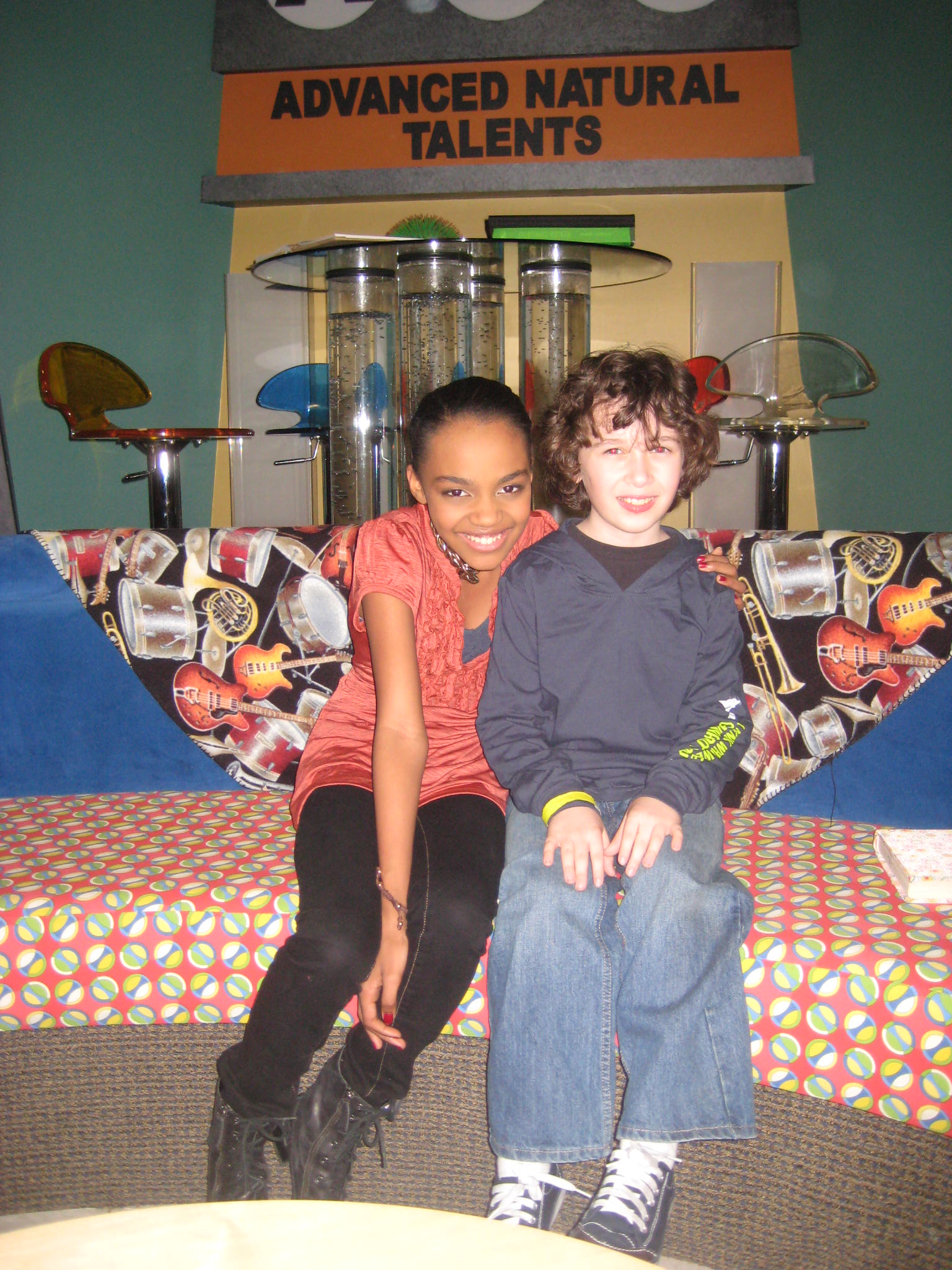 Max and China on the set of 