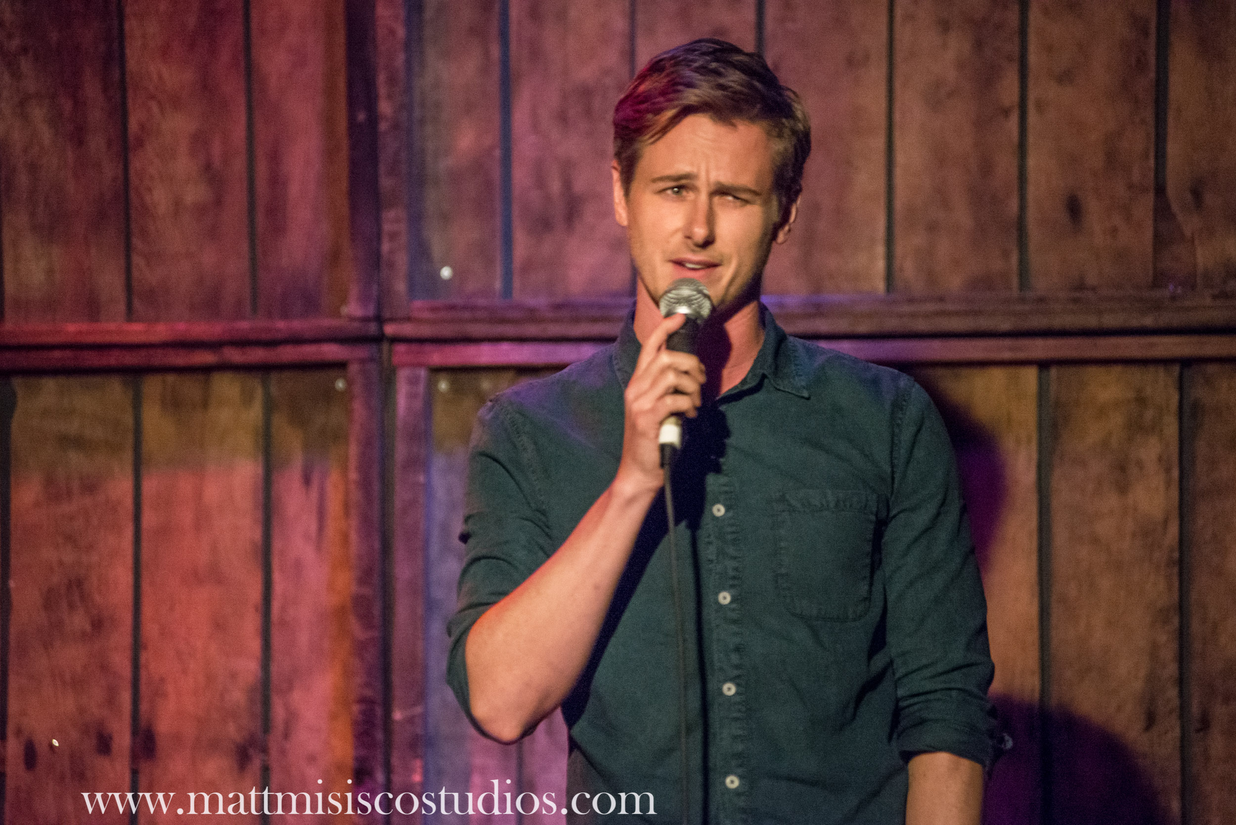 Richard Reid, stand up comedian, at Super Secret Comedy Show, Los Angeles. July 2015