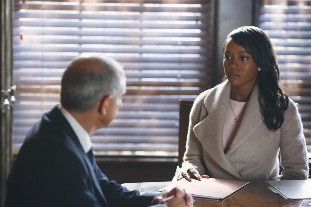 Still of Dean Buchanan and Aja Naomi King in How to Get Away with Murder (2014)