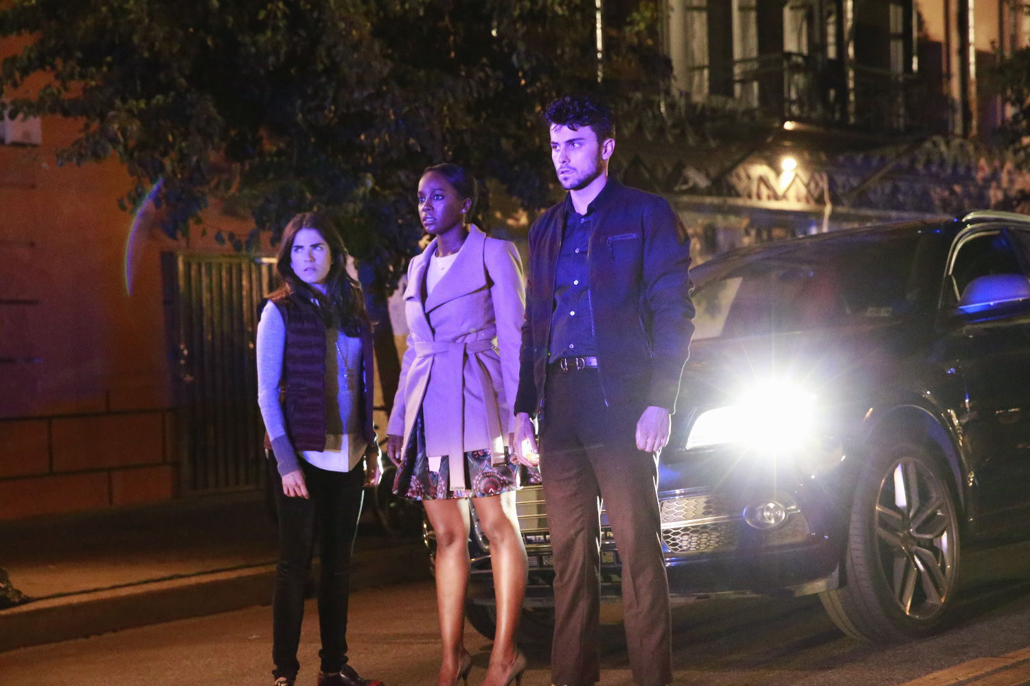 Still of Karla Souza, Aja Naomi King and Jack Falahee in How to Get Away with Murder (2014)