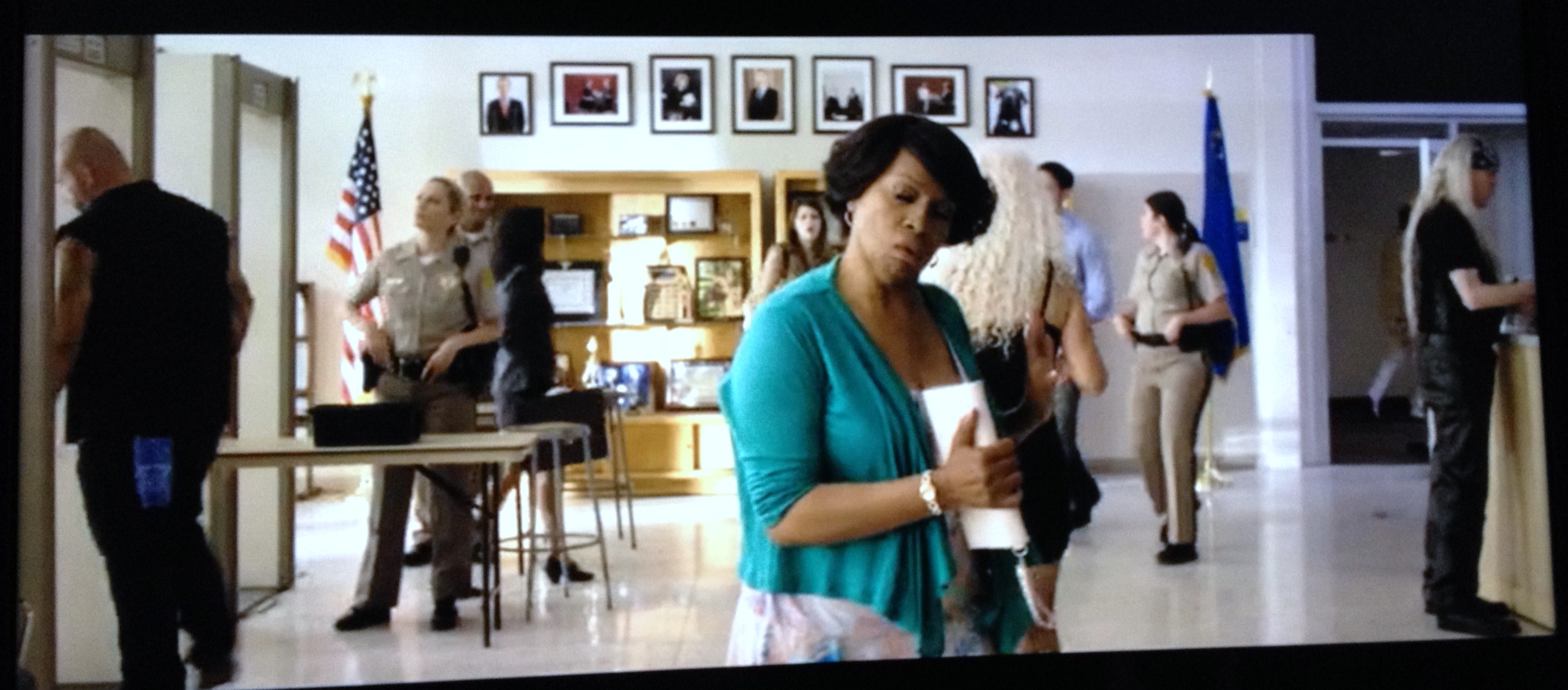 Me in Think Like a Man Too 2014. I'm to the right of the photo. I play a rough biker in the movie.