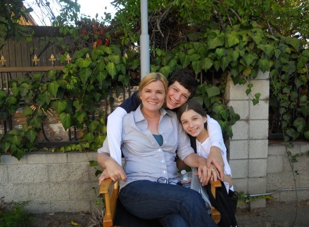 Stephanie Katherine Grant with Mare Winningham, on the set of Criminal Minds.