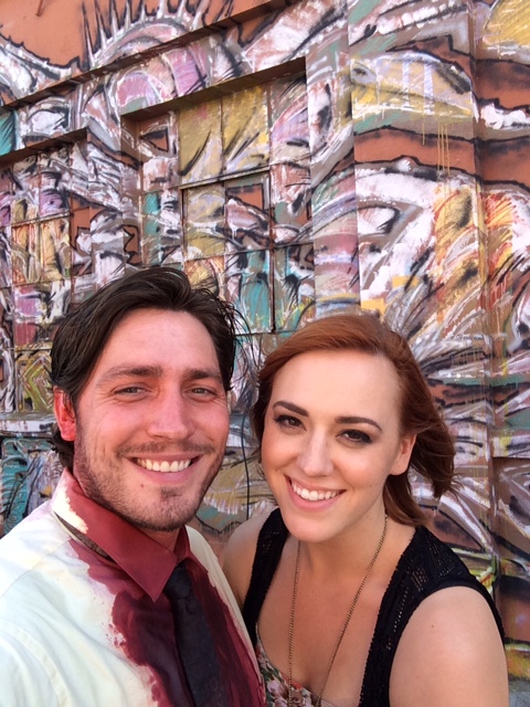 Andrea Bowen and Bradley Fowler on set!