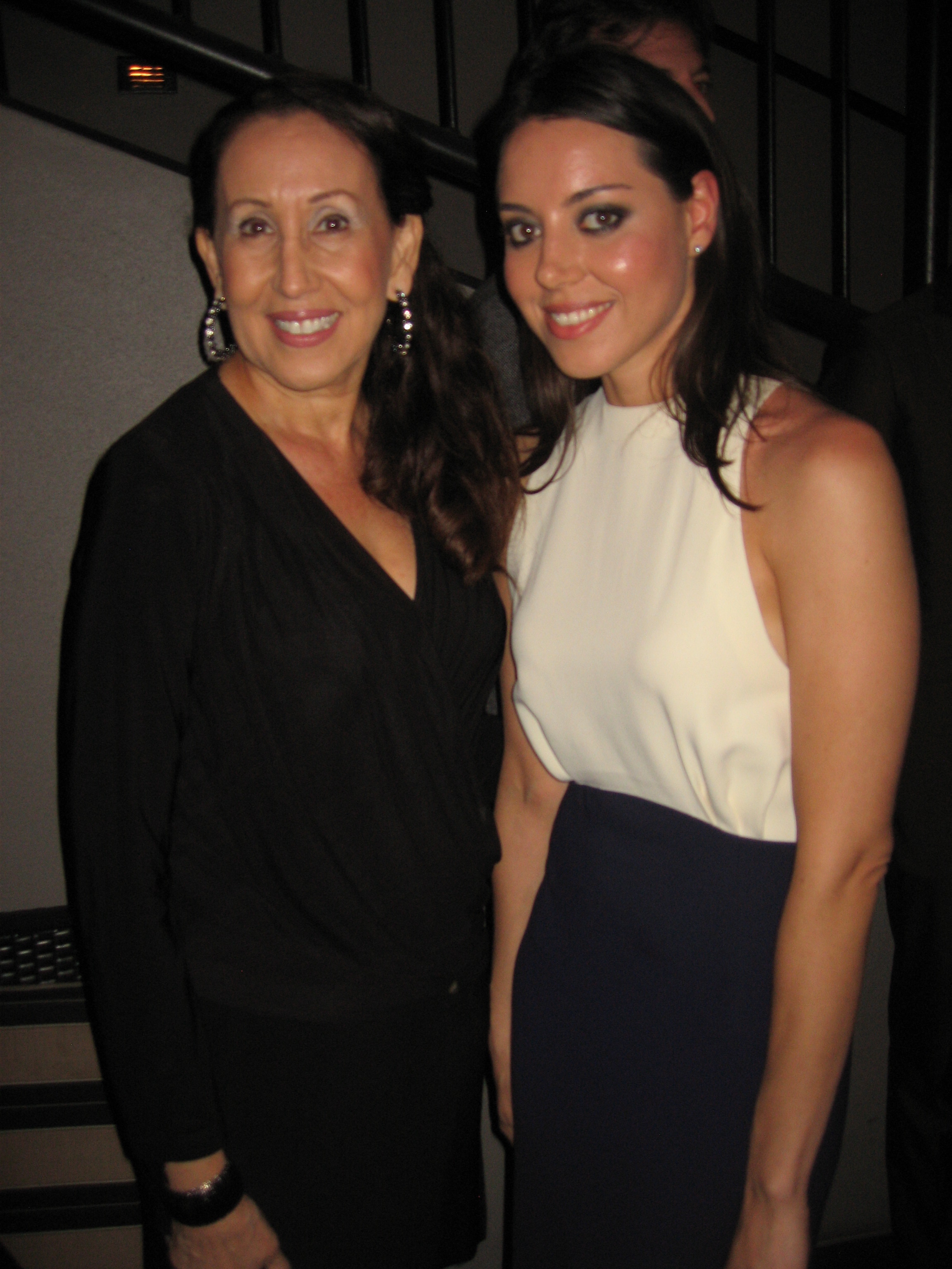 Gloria Laino and Aubrey Plaza at event of A Glimpse Inside the Mind of Charles Swan III