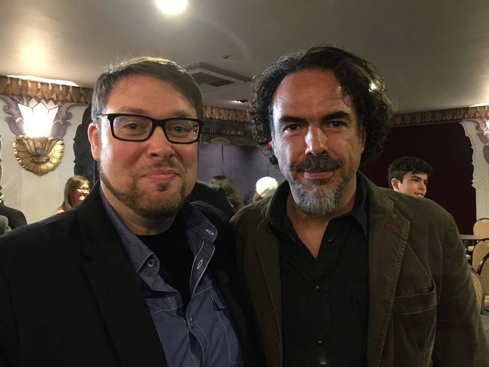 With Alejandro González Iñárritu at Saban Theatre.