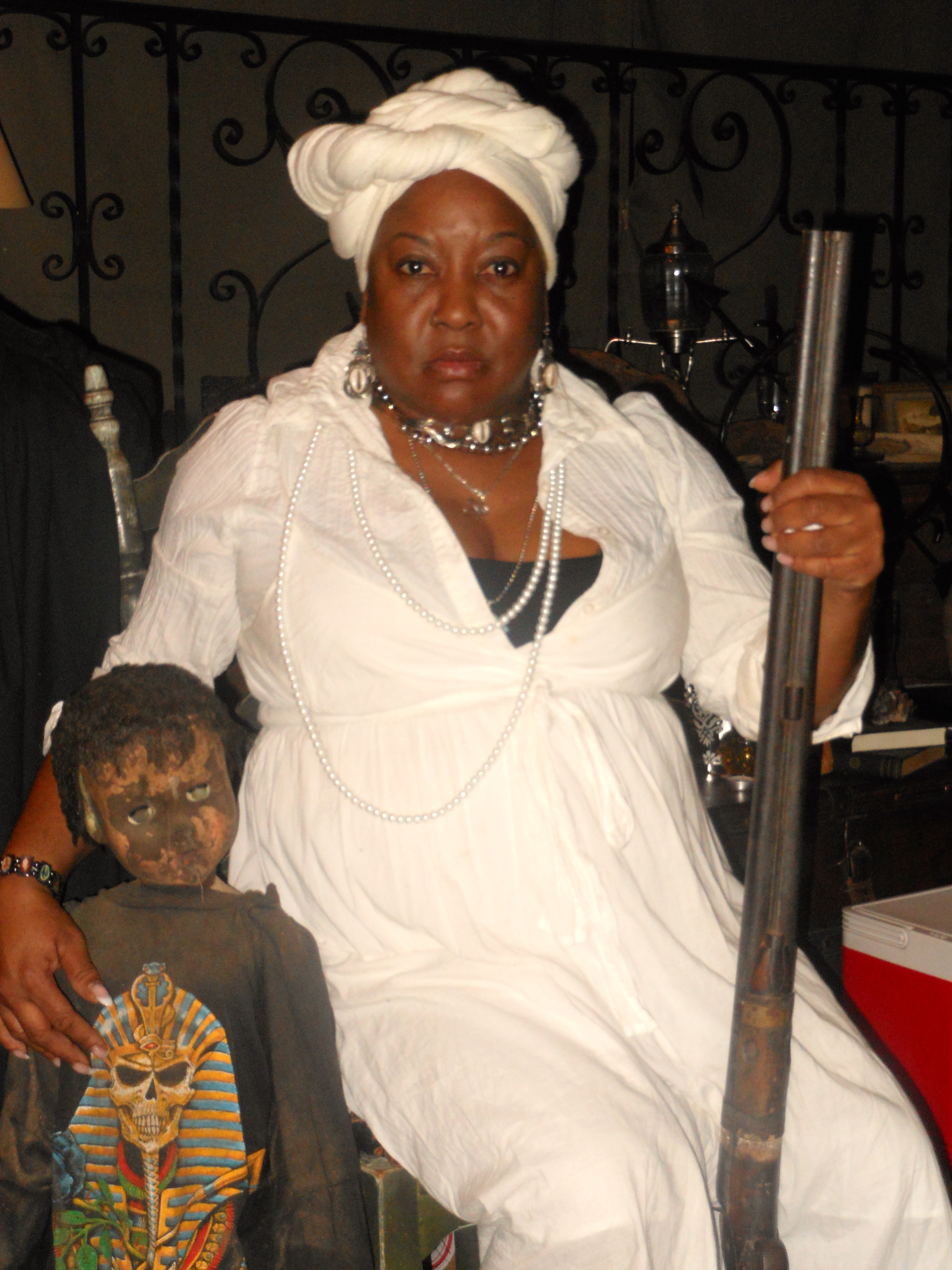 Diva as the Haitian Priestess in 