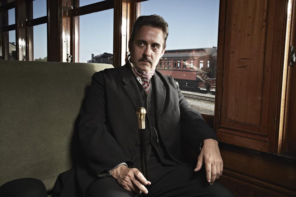 Eric Rolland as J.P. Morgan in the Emmy Award winning History miniseries THE MEN WHO BUILT AMERICA