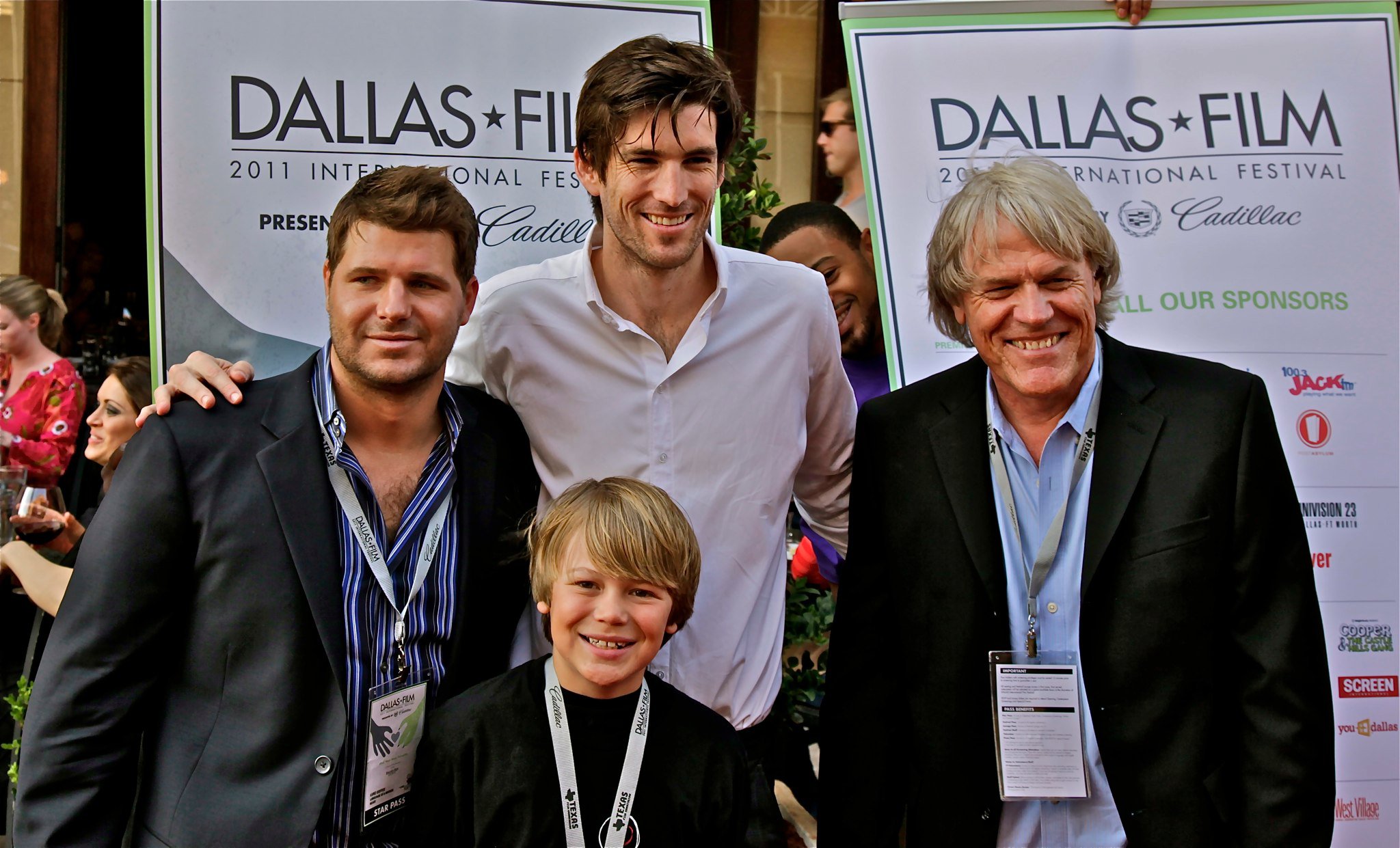 Luke Coffee, Juddy Talt, Rocky Powell and Dillon Powell at Dallas International Film Festival.
