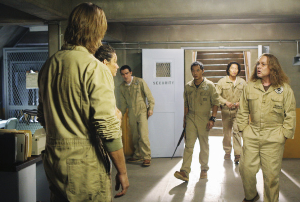 Still of Doug Hutchison, Daniel Dae Kim, Patrick Fischler and Evangeline Lilly in Dinge (2004)