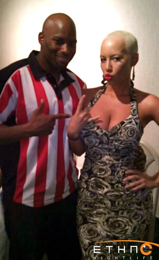 Amber Rose and I on set for TGI Friday/Smirnoff Commercial