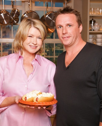 Marc Murphy appeared on Martha Stewart living to demo how to make his 