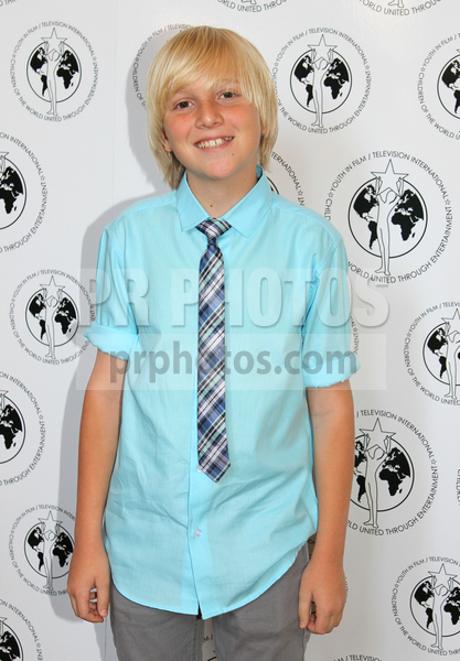 Miles Elliot at The Young Artist Awards before winning Best Performance in a Feature Film, Leading Actor!
