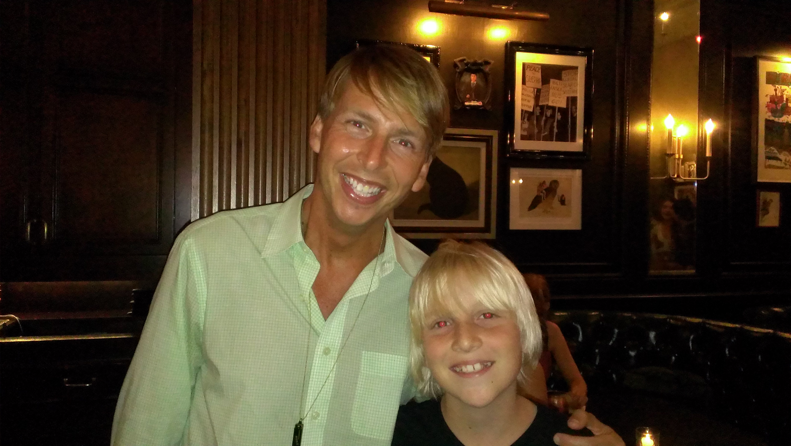 Miles Elliot (Dink) and Jack McBrayer at COOTIES wrap party