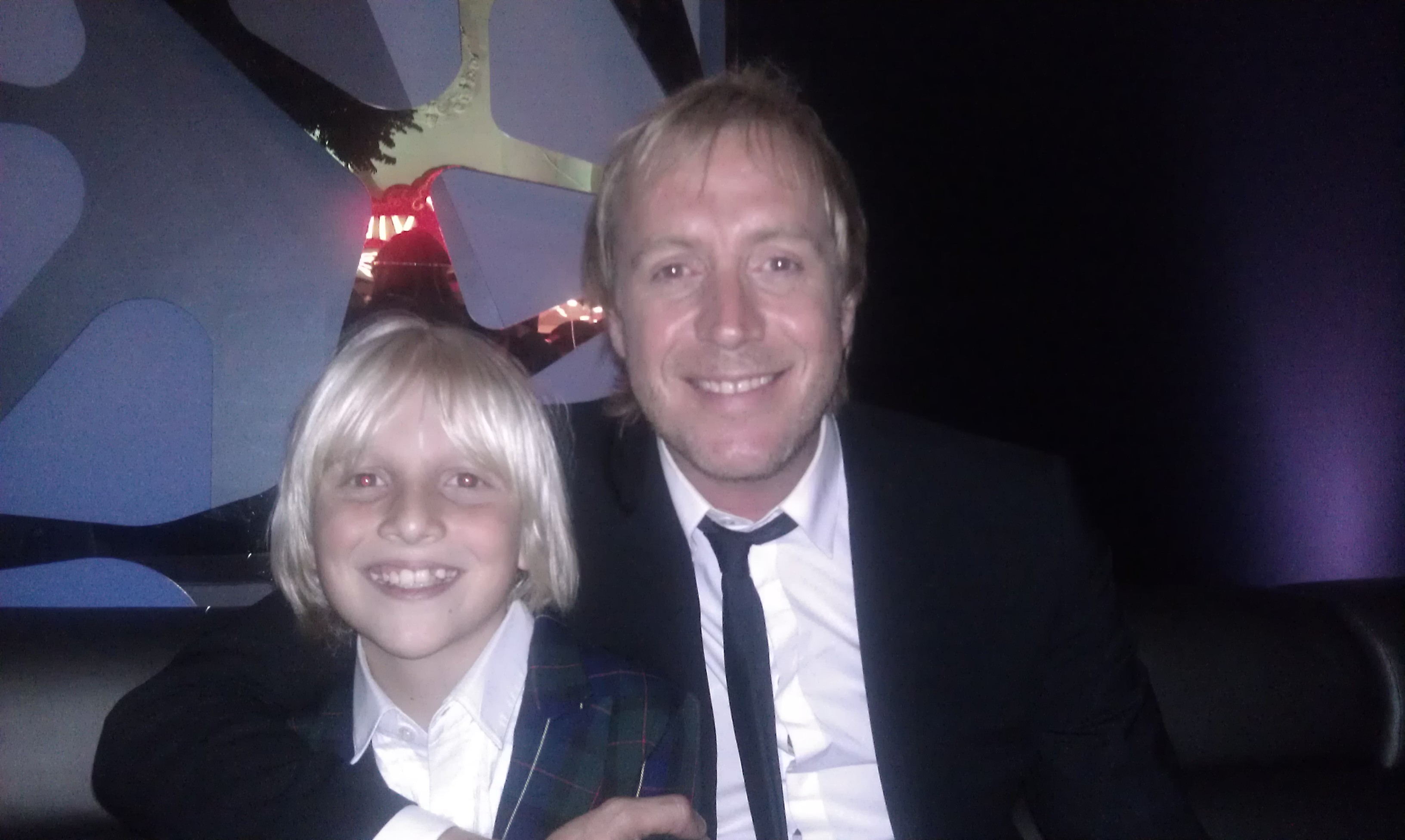 Miles Elliot and Rhys Ifans, the Lizard, of The Amazing Spiderman at Premiere Party