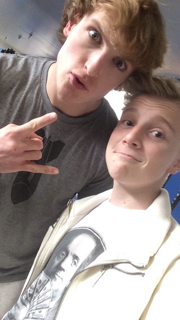 Logan Paul and Miles Elliot on location shooting The Thinning