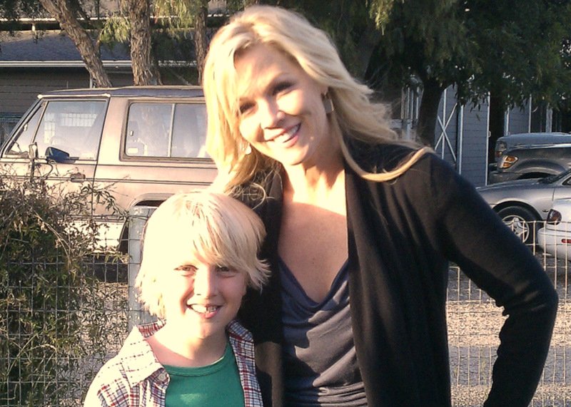 Miles Elliot and Jennie Garth on 