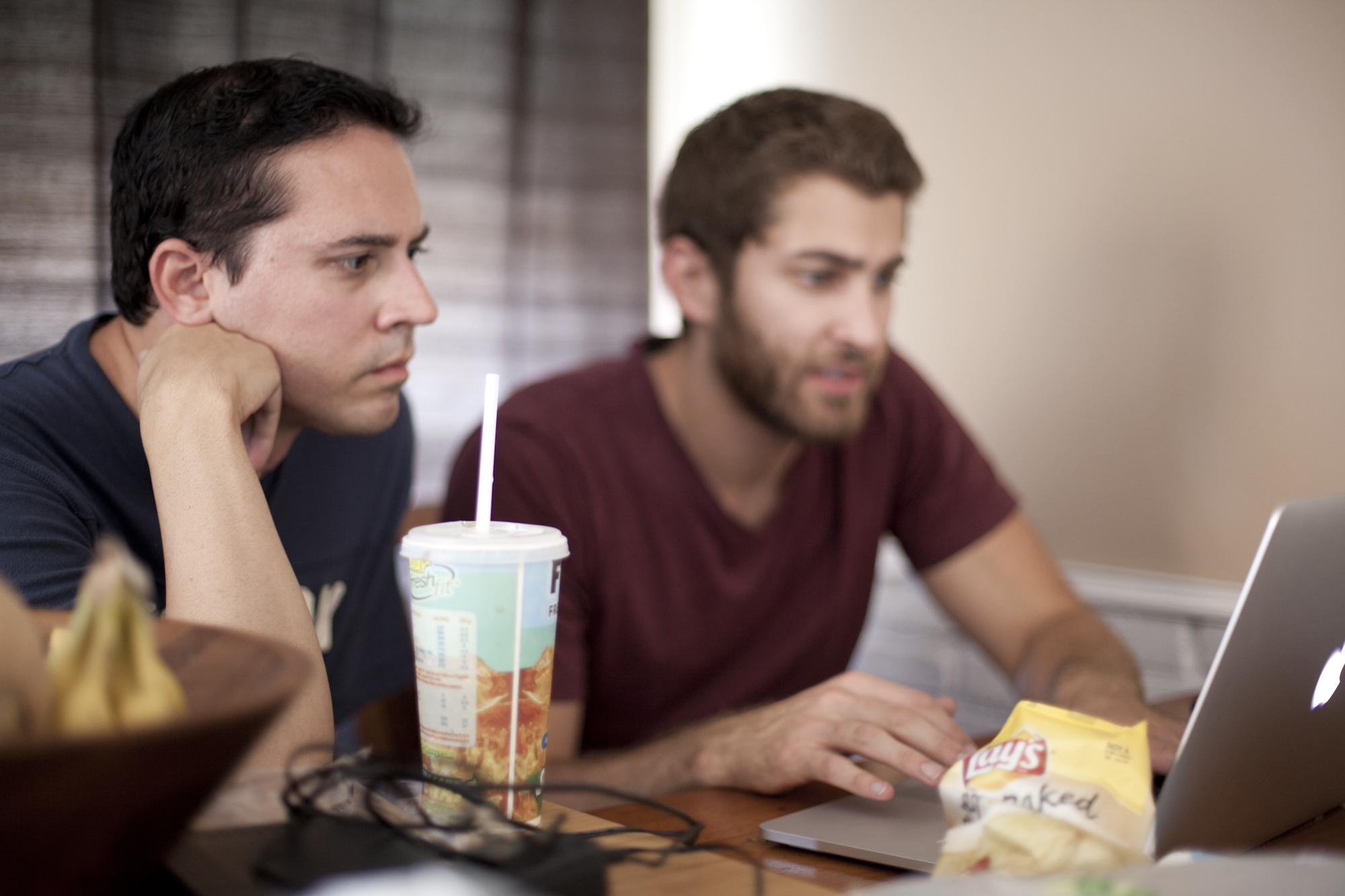 With director of photography, Jared Black in between takes of 