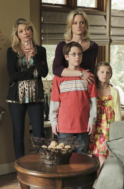 Still of Teri Polo, Amanda Detmer, Jake Johnson and Charlotte Labadie in Man Up (2011)