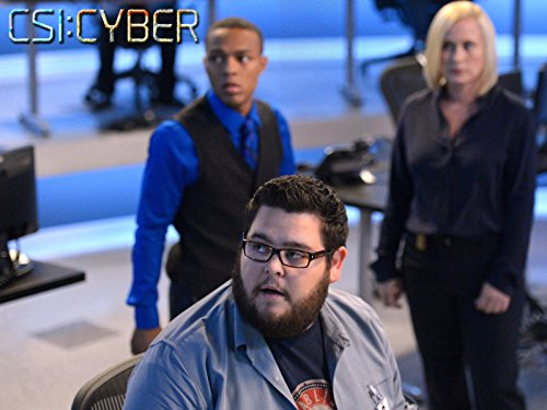 Still of Patricia Arquette, Shad Moss and Charley Koontz in CSI: Cyber: Click Your Poison (2015)