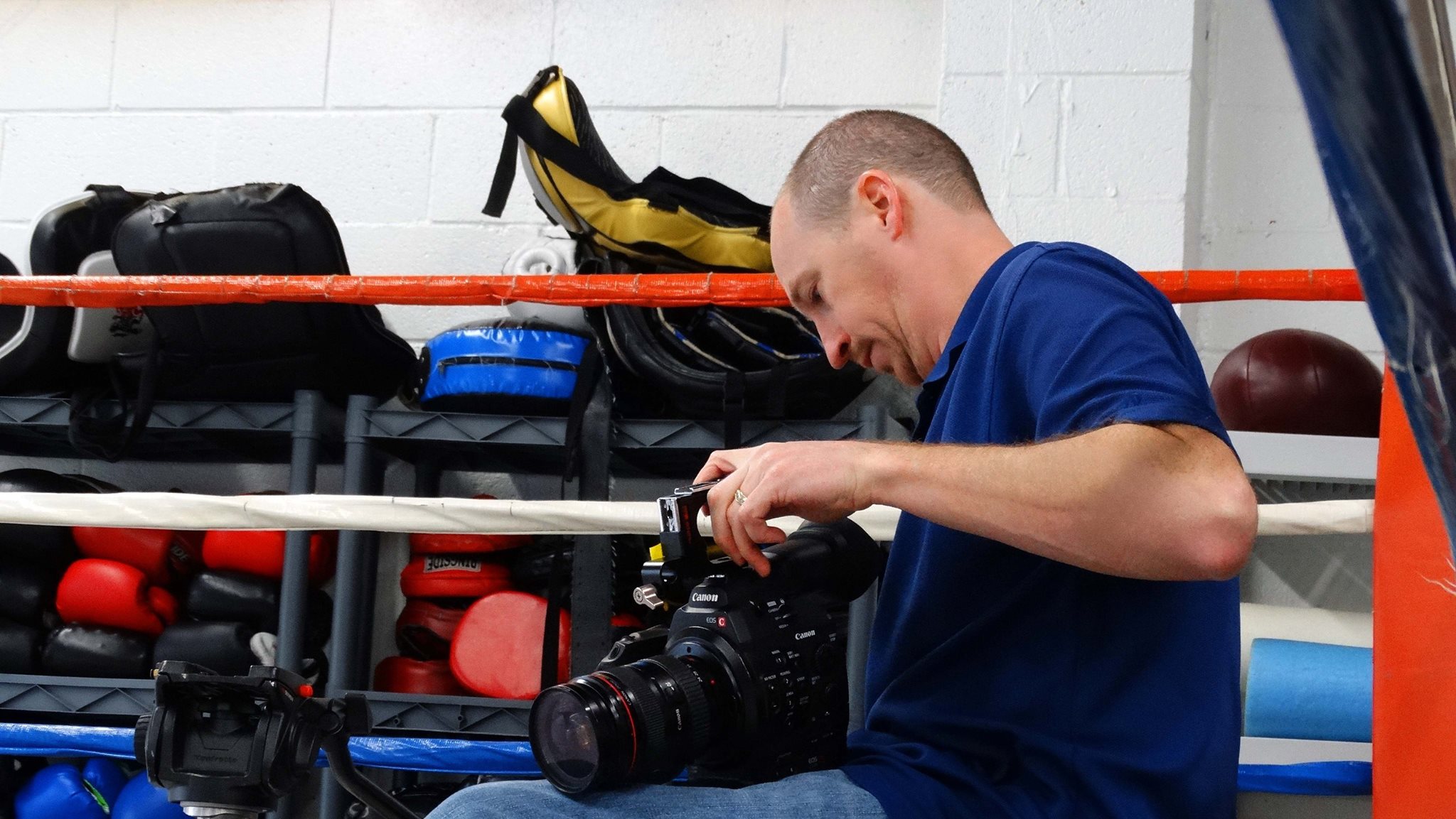 Producer/Director Phillip Wolf assembling the camera for a scene in 