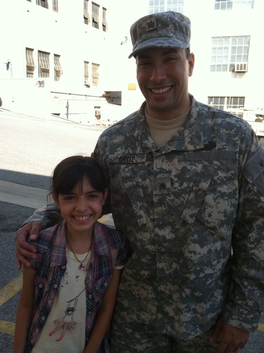 Boys & Girls Club PSA father/daughter picture with Jaidan Jiron