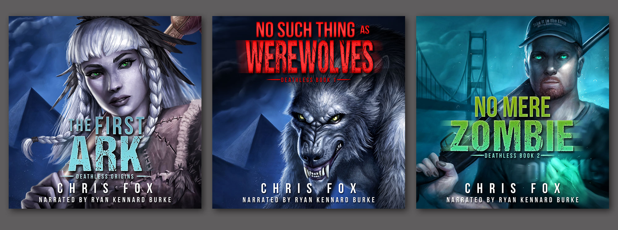 Official cover art for Chris Fox's science fiction/fantasy series 